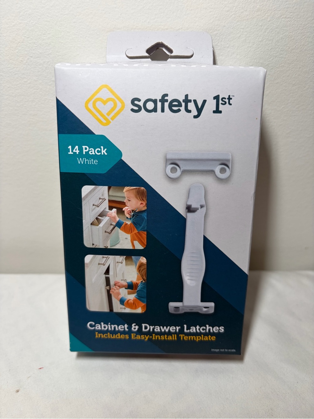 Safety 1st White Cabinet & Drawer Latch Pack - 14 Count